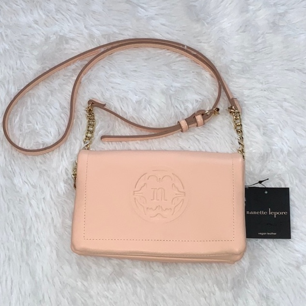 NWT Nanette Lepore Peach Crossbody Bag